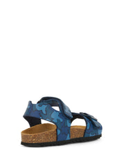 Sandali con strappi Blu Geox