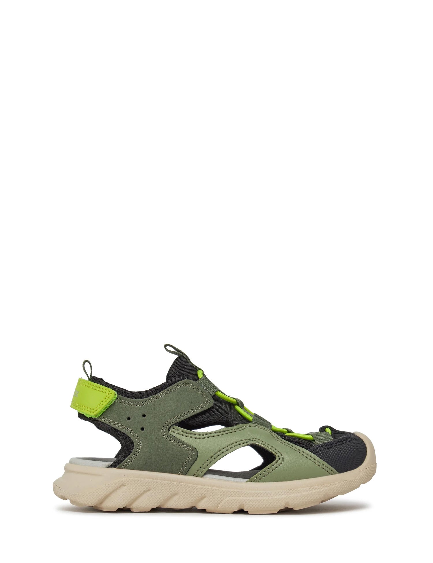 Sandali con strappi Verde Geox