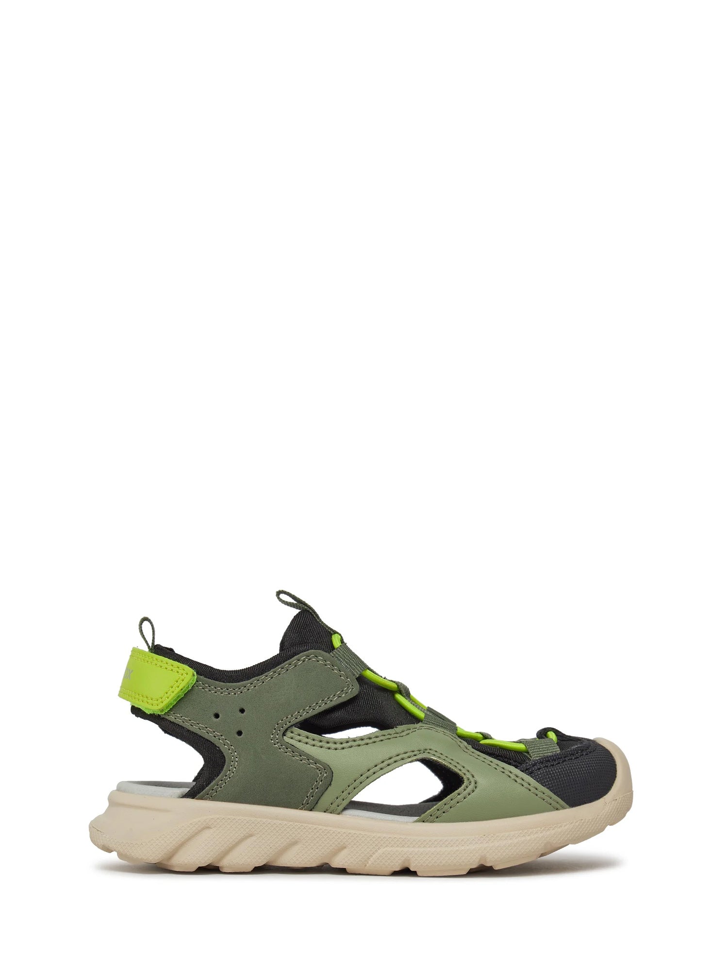 Sandali con strappi Verde Geox