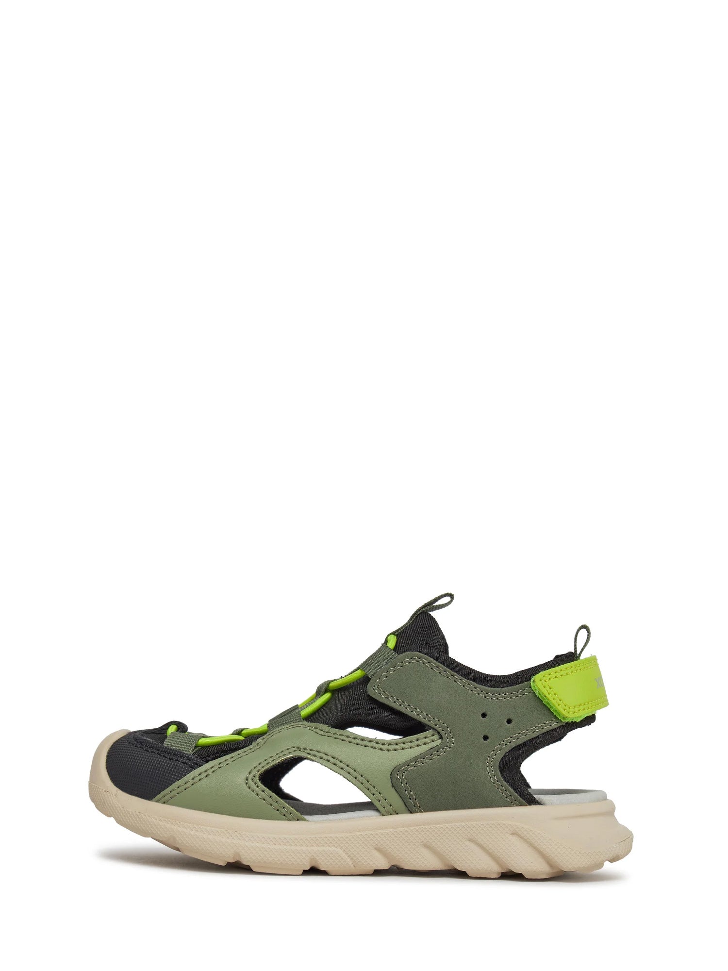 Sandali con strappi Verde Geox