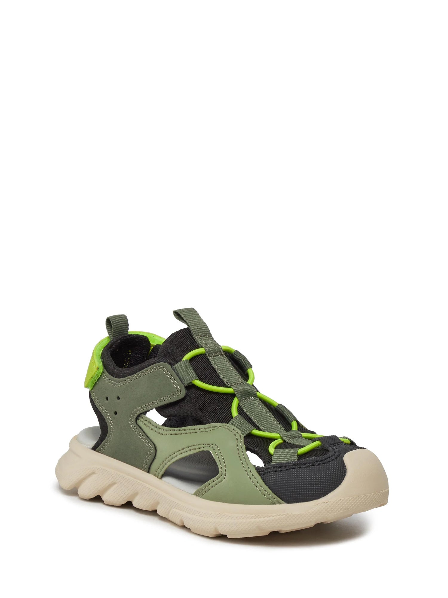 Sandali con strappi Verde Geox