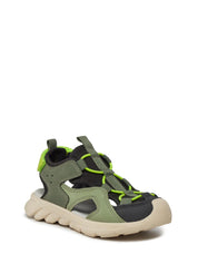 Sandali con strappi Verde Geox