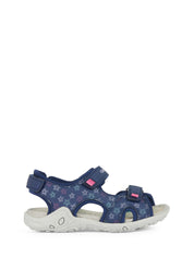 Sandali con strappi Blu Geox