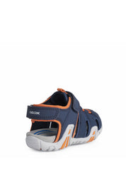 Sandali con strappi Blu Geox