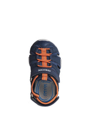 Sandali con strappi Blu Geox