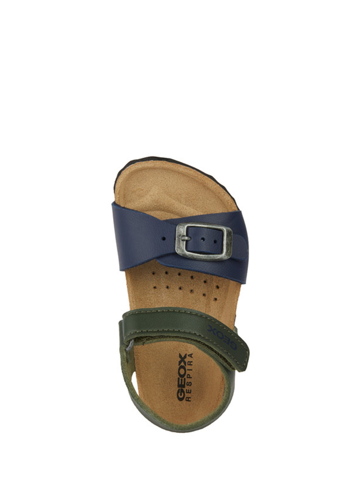 Sandali con strappi Verde Geox