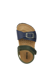 Sandali con strappi Verde Geox