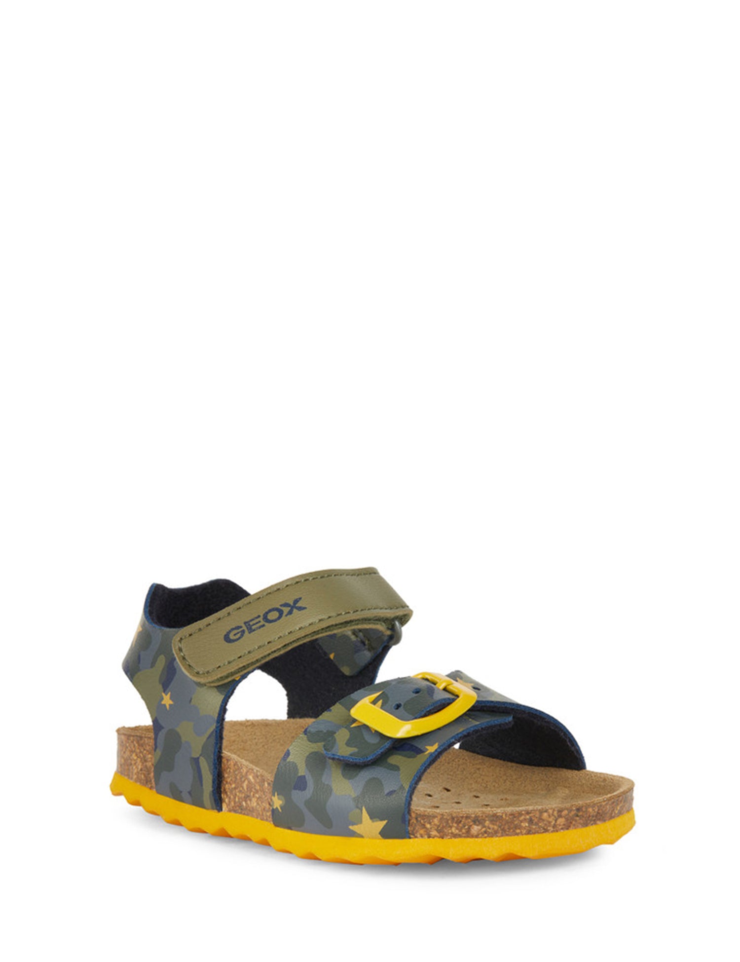 Sandali con strappi Verde Geox