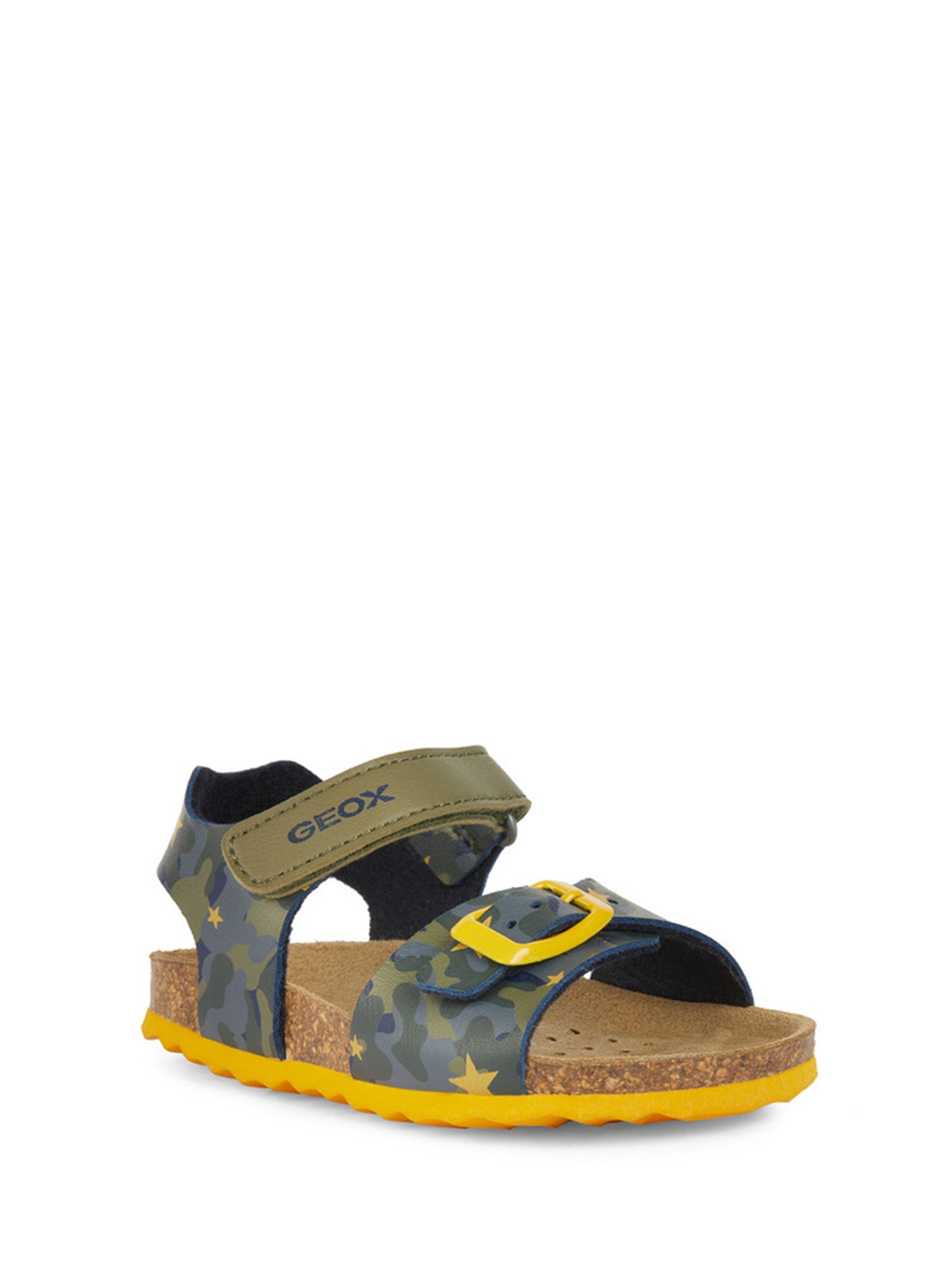 Sandali con strappi Verde Geox