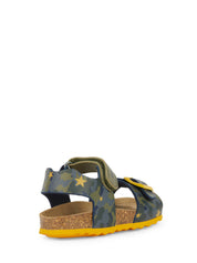 Sandali con strappi Verde Geox