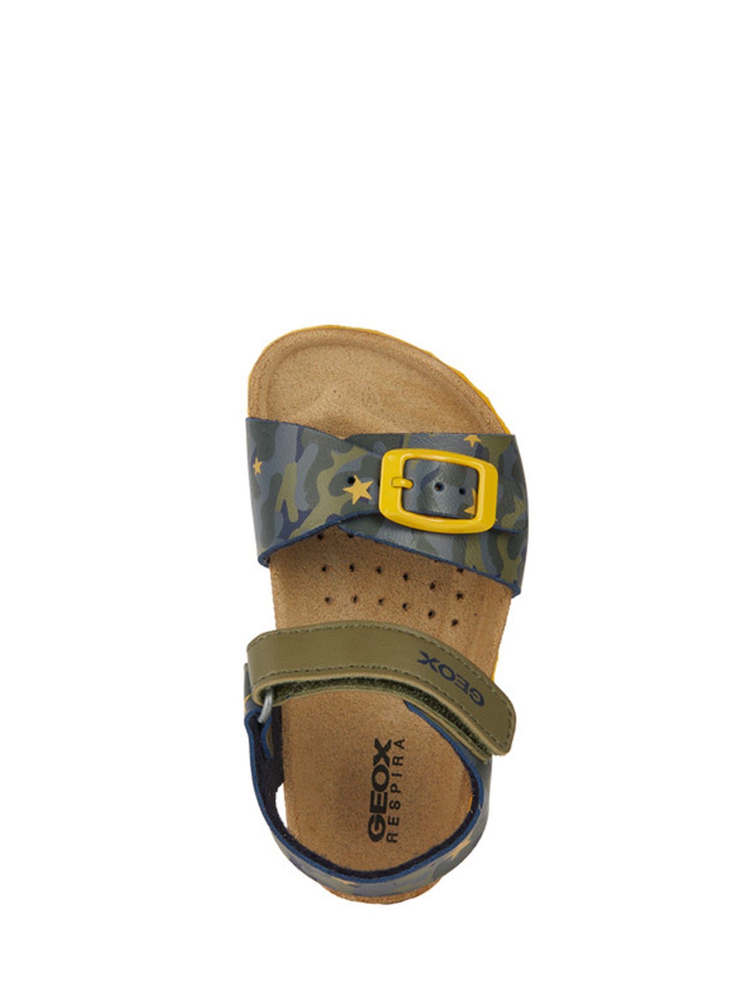 Sandali con strappi Verde Geox