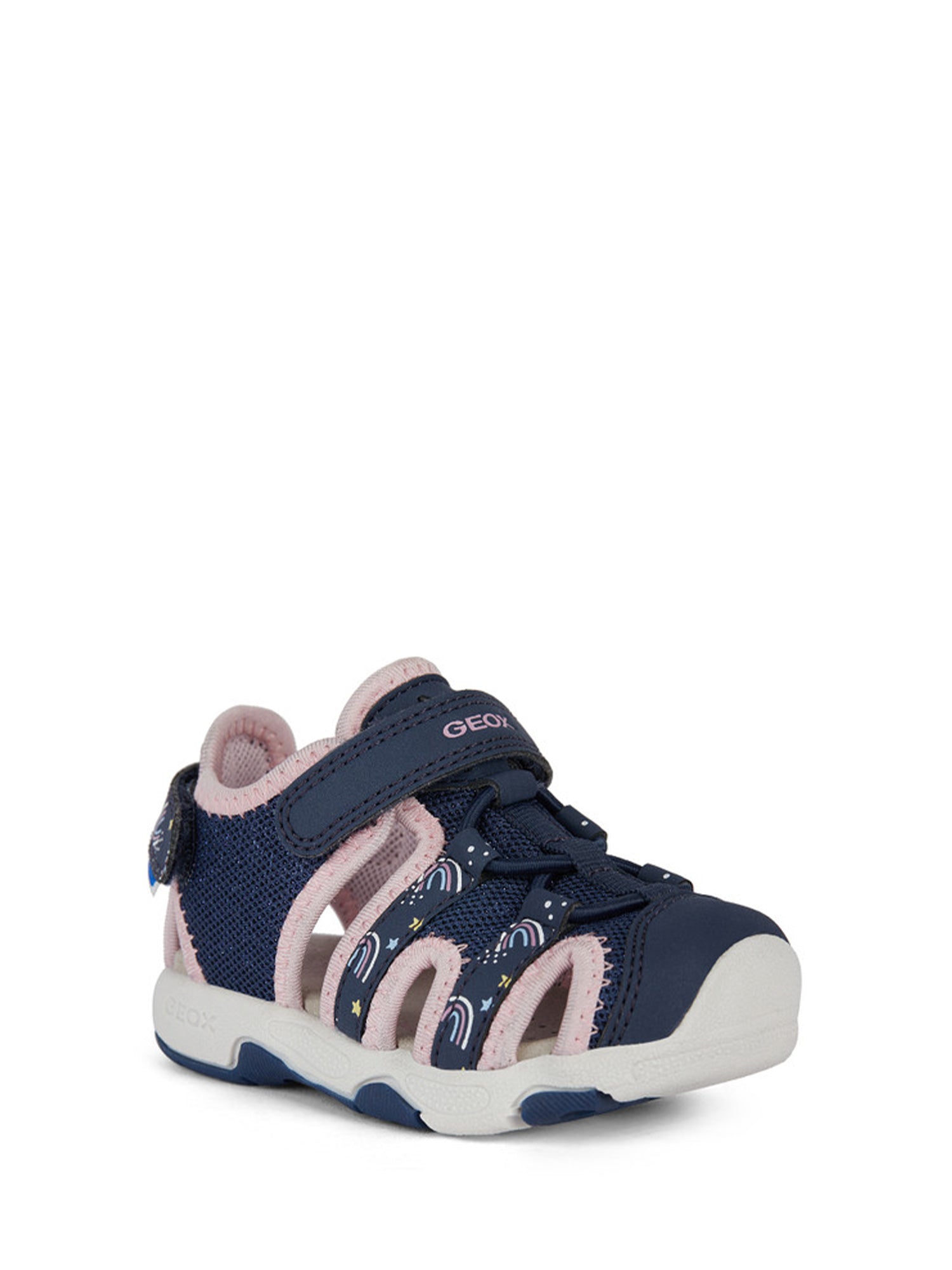 Sandali con strappi Blu Geox