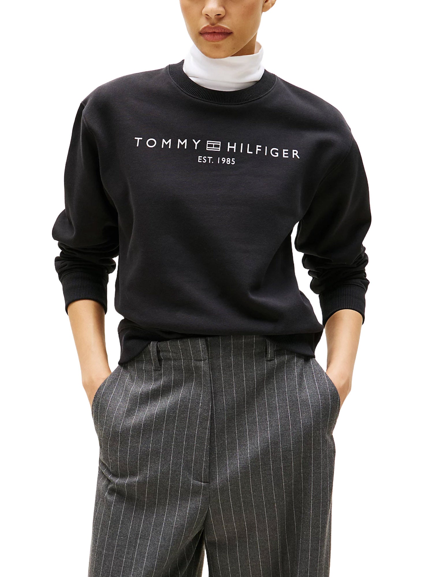 Felpe Nero Tommy Hilfiger