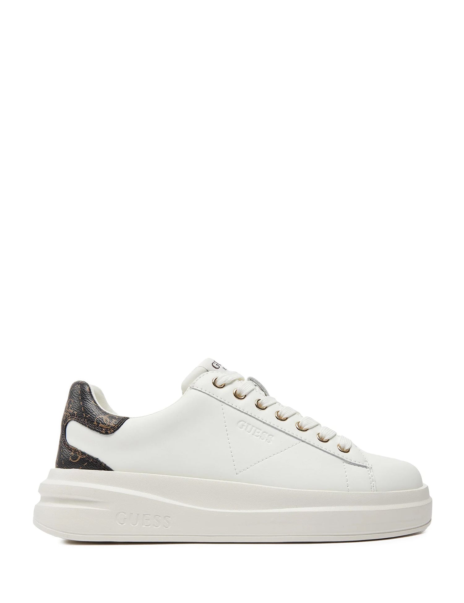 Sneakers Bianco Marrone Guess