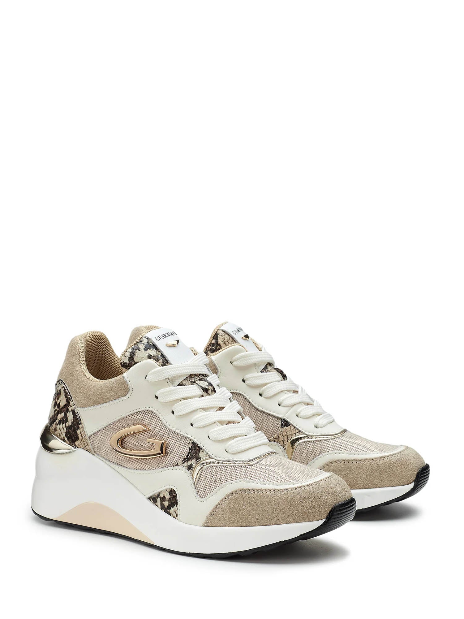 Sneakers Beige Alberto Guardiani