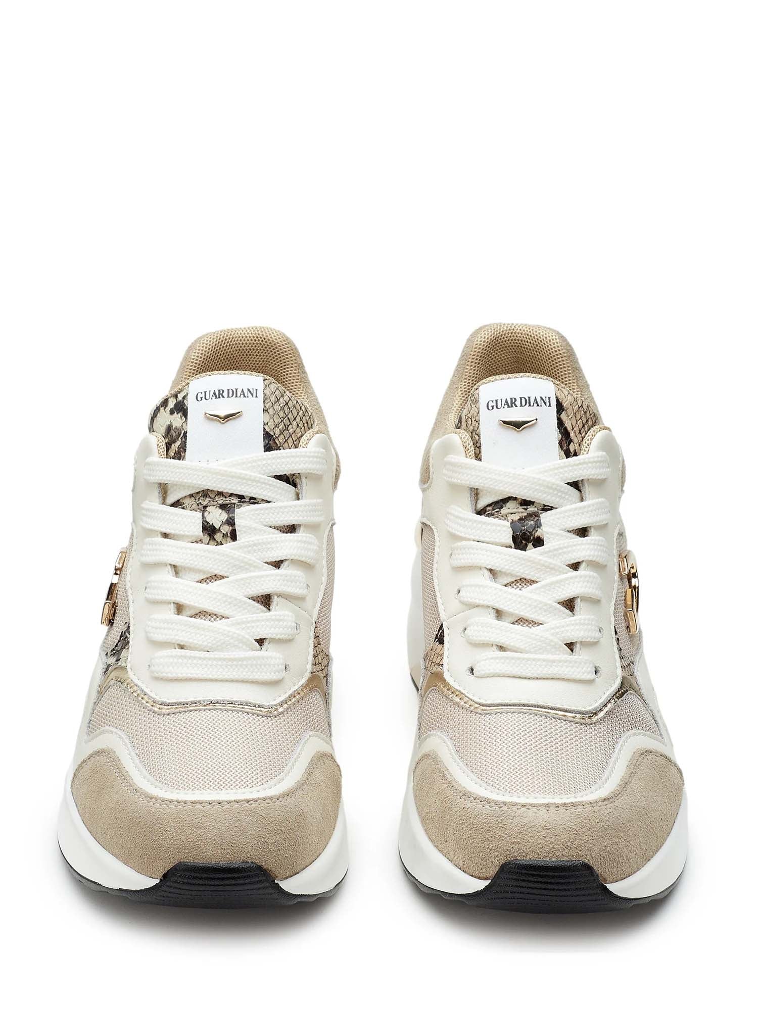Sneakers Beige Alberto Guardiani