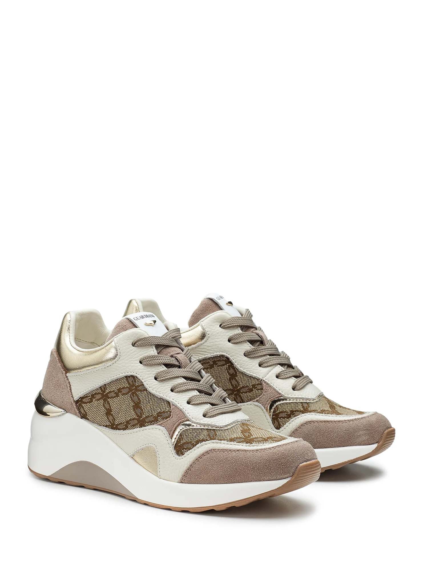 Sneakers Beige Alberto Guardiani
