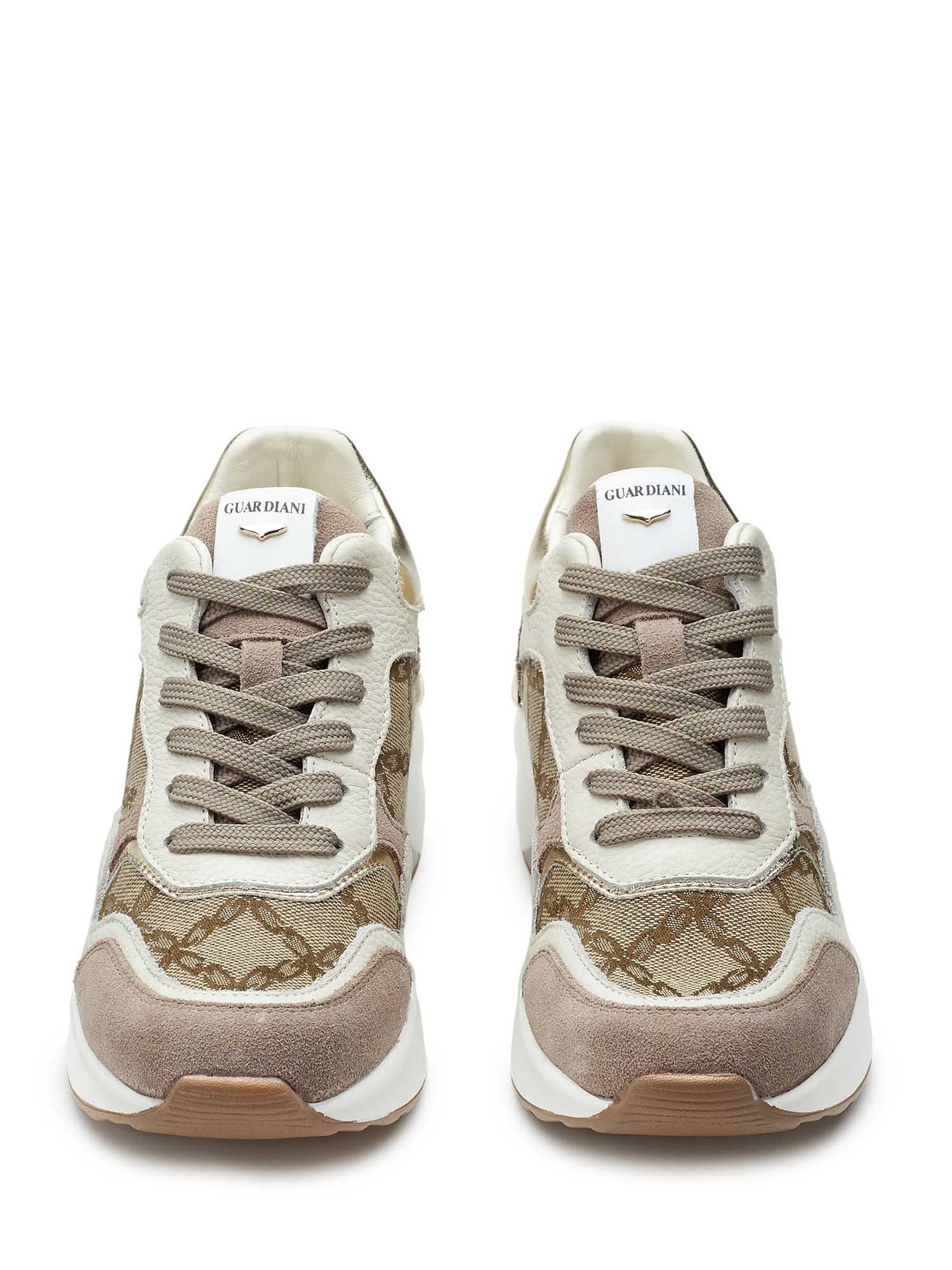 Sneakers Beige Alberto Guardiani