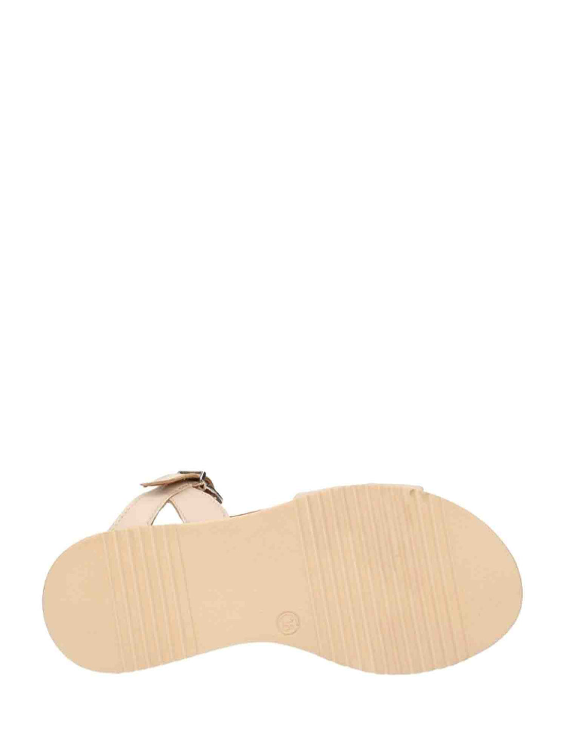 Sandali zeppa Beige Keys