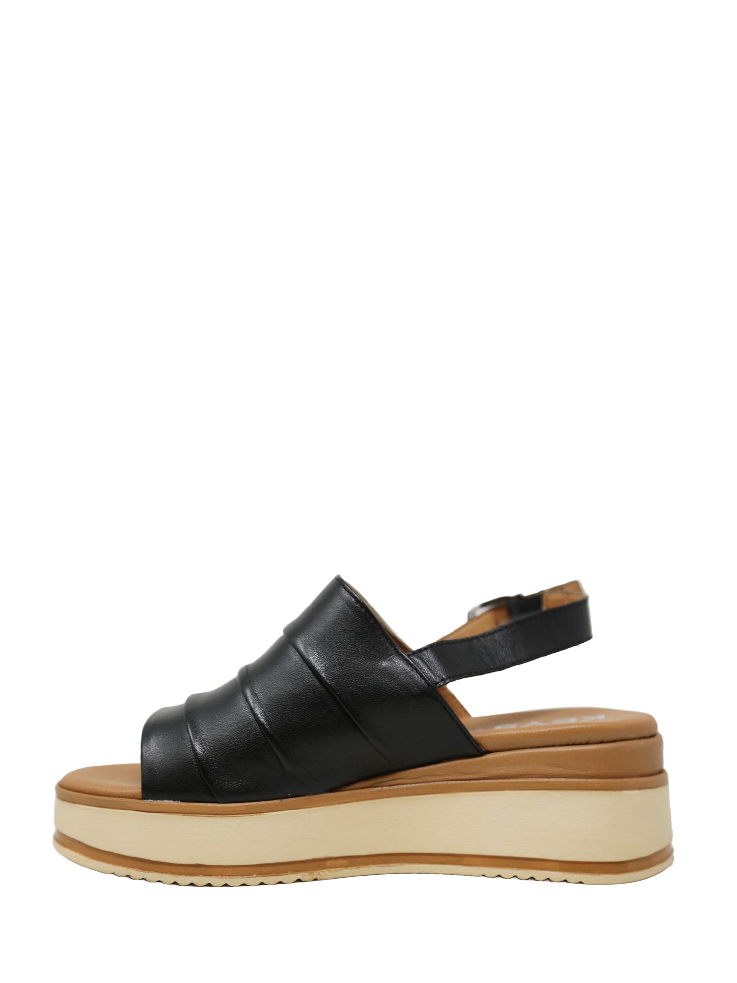 Sandali zeppa Nero Keys