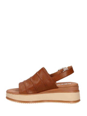 Sandali zeppa Cuoio Keys