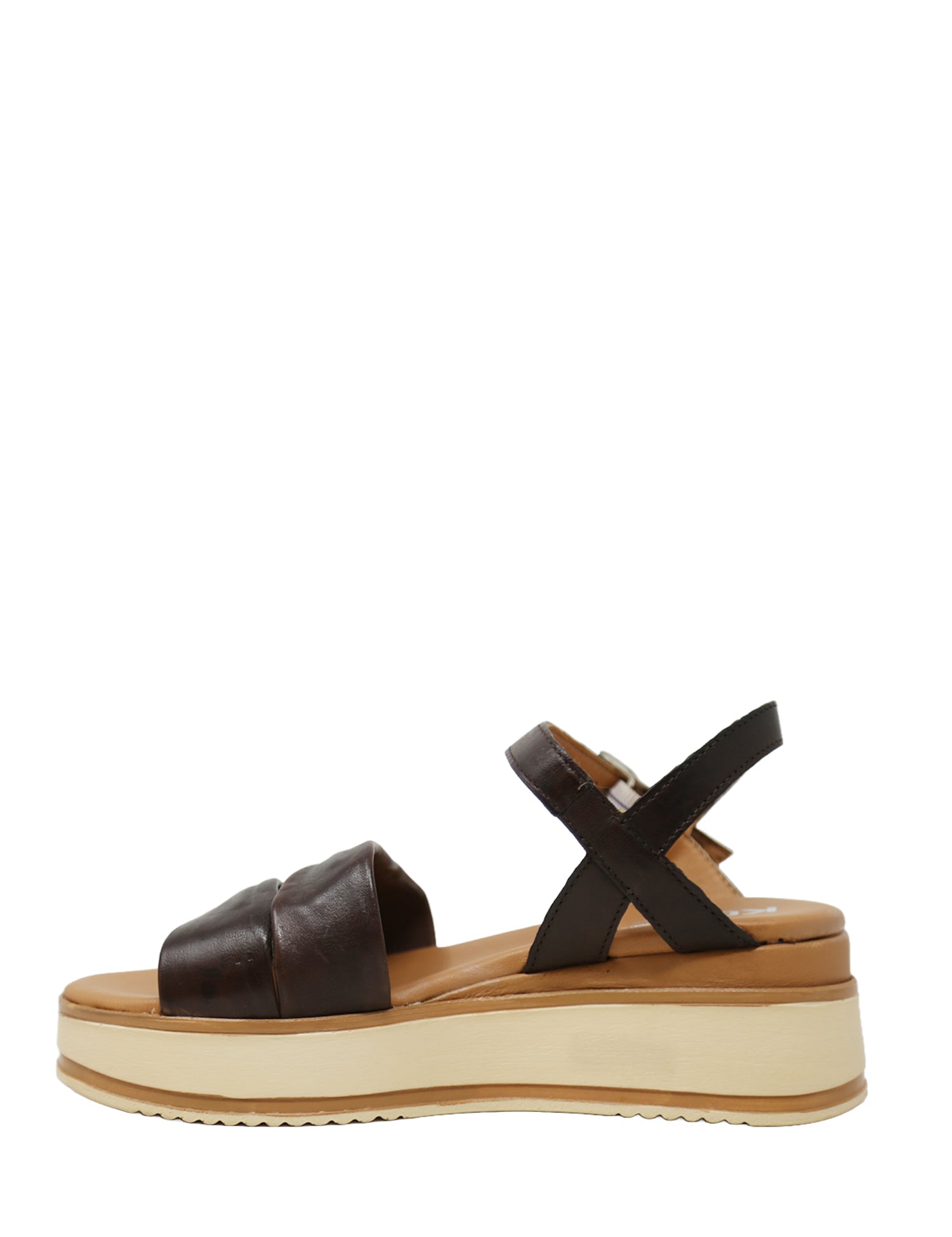 Sandali zeppa Marrone Keys