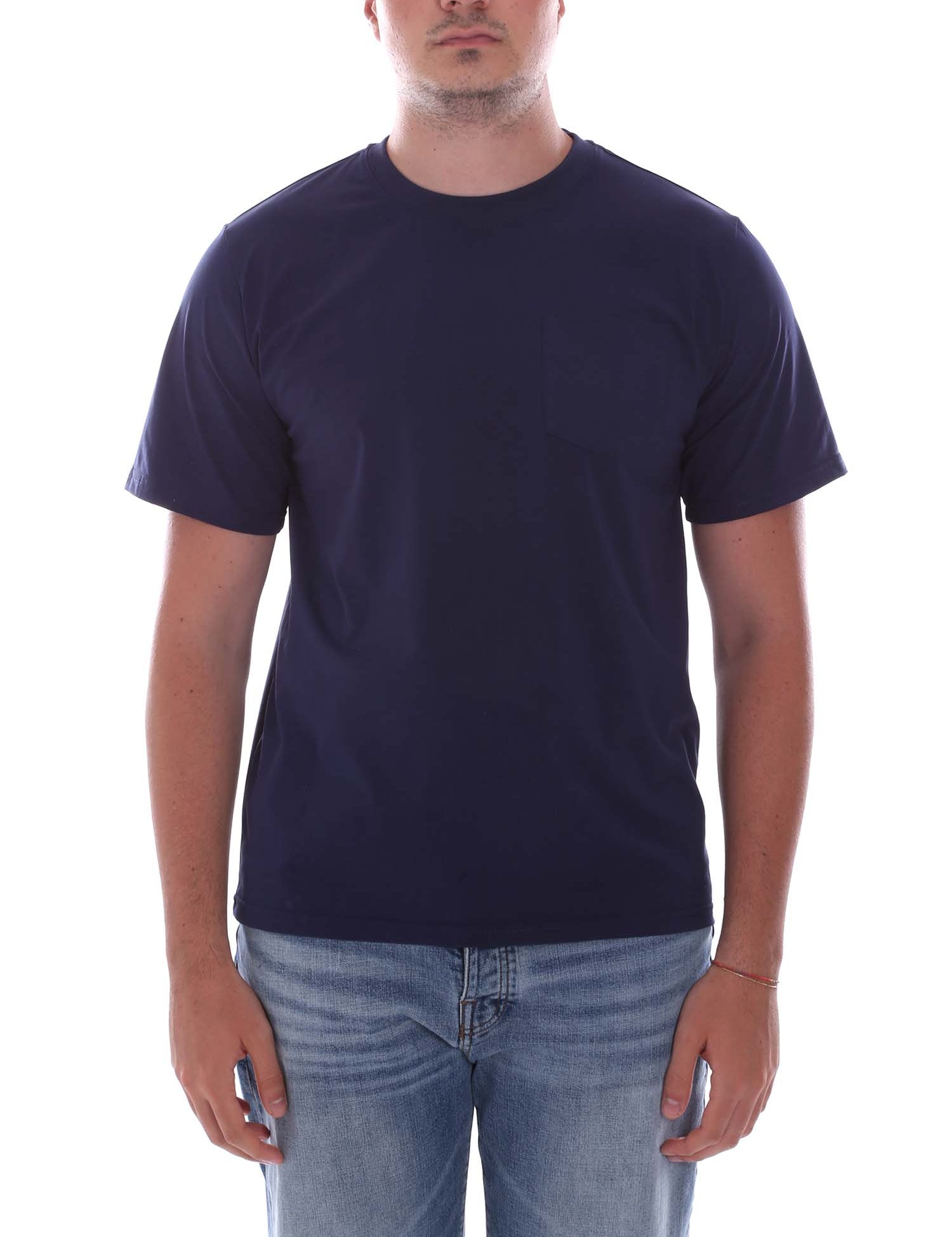 T-shirt Blu Scuro Borgoni Milano
