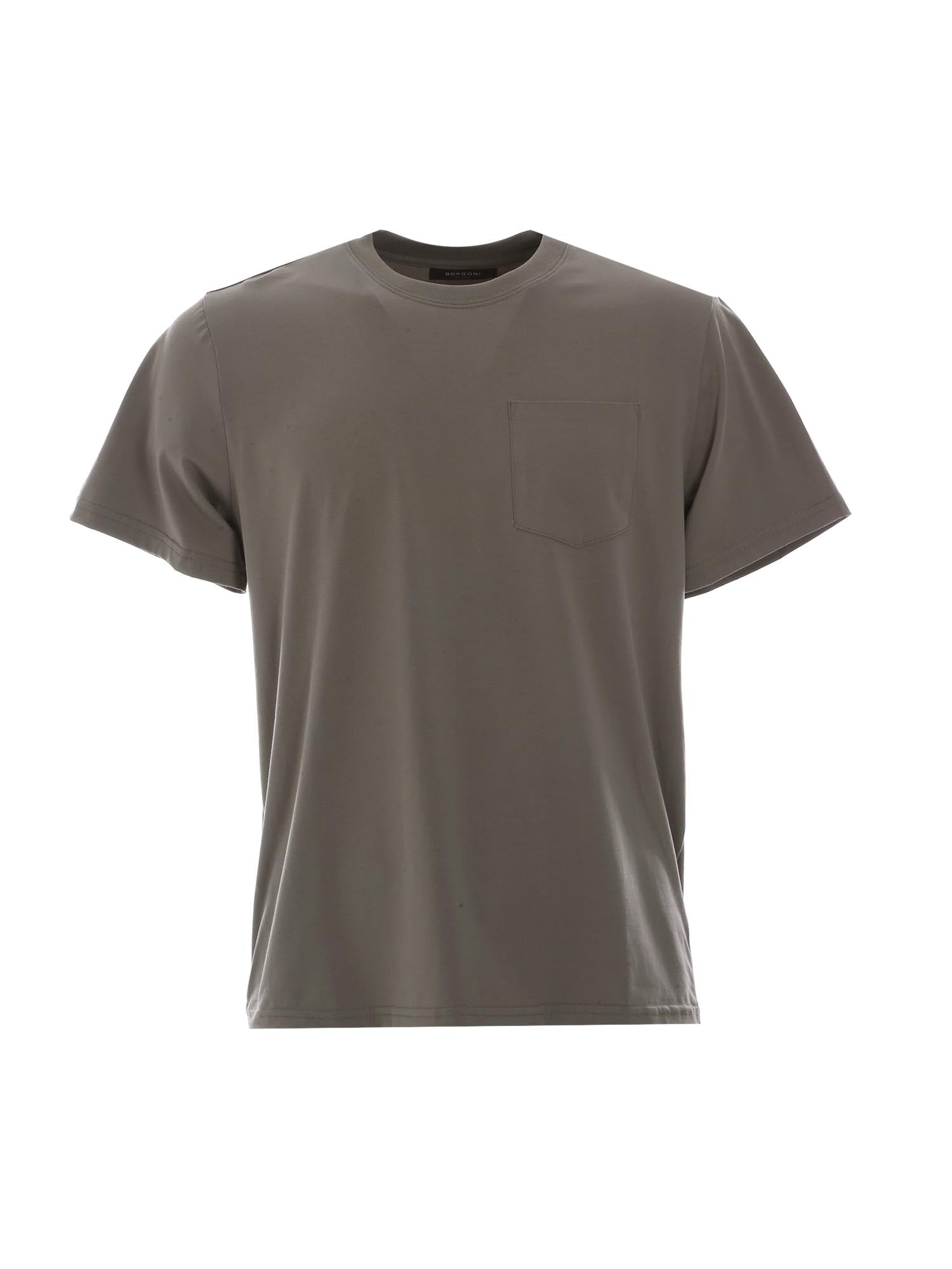 T-shirt Verde Scuro Borgoni Milano