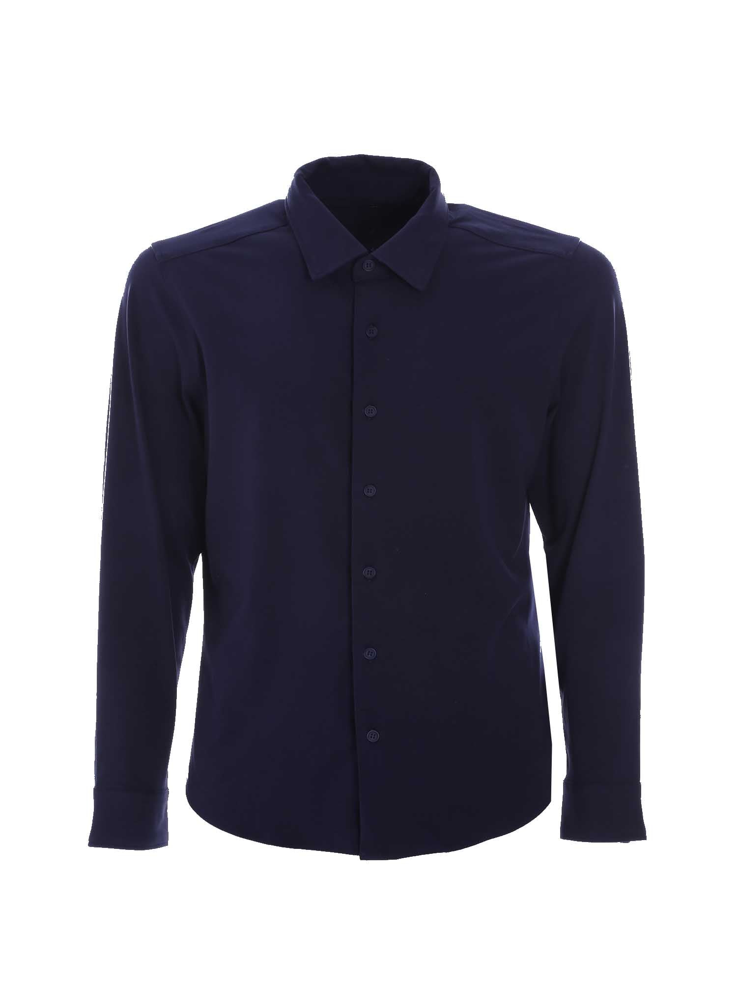 Camicie Blu Scuro Borgoni Milano