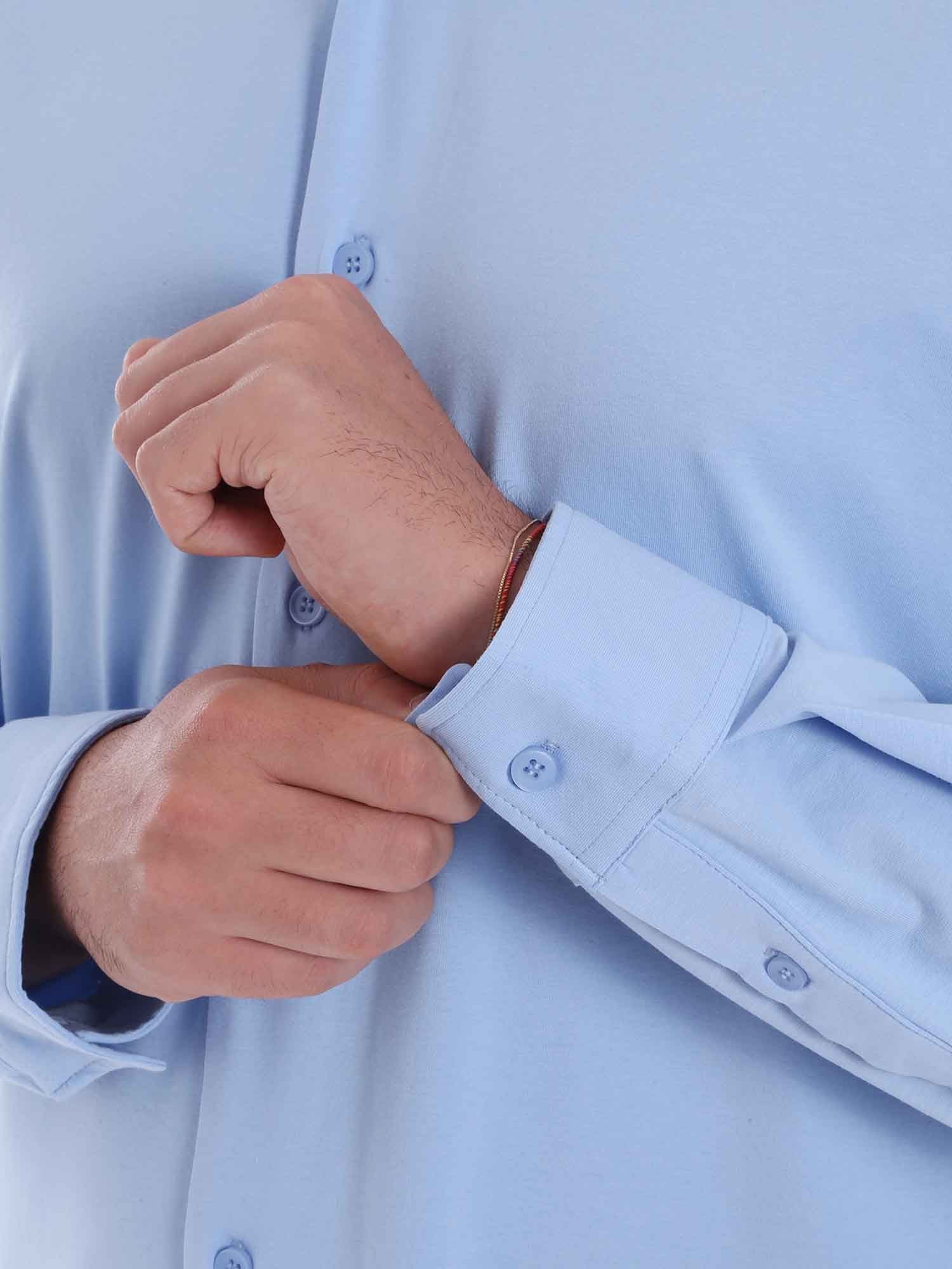 Camicie Celeste Borgoni Milano