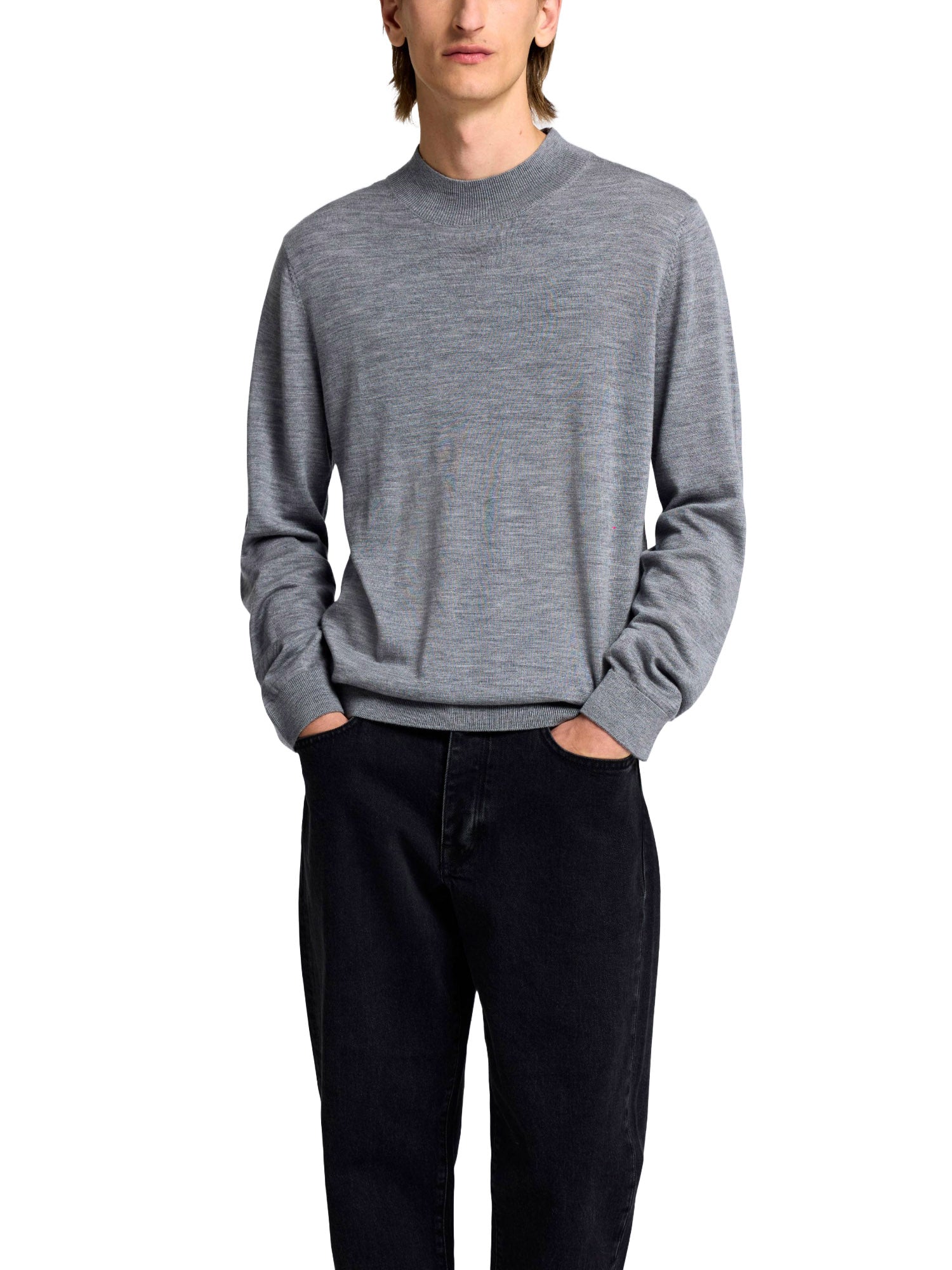 Maglioncini Grigio Selected Homme Black