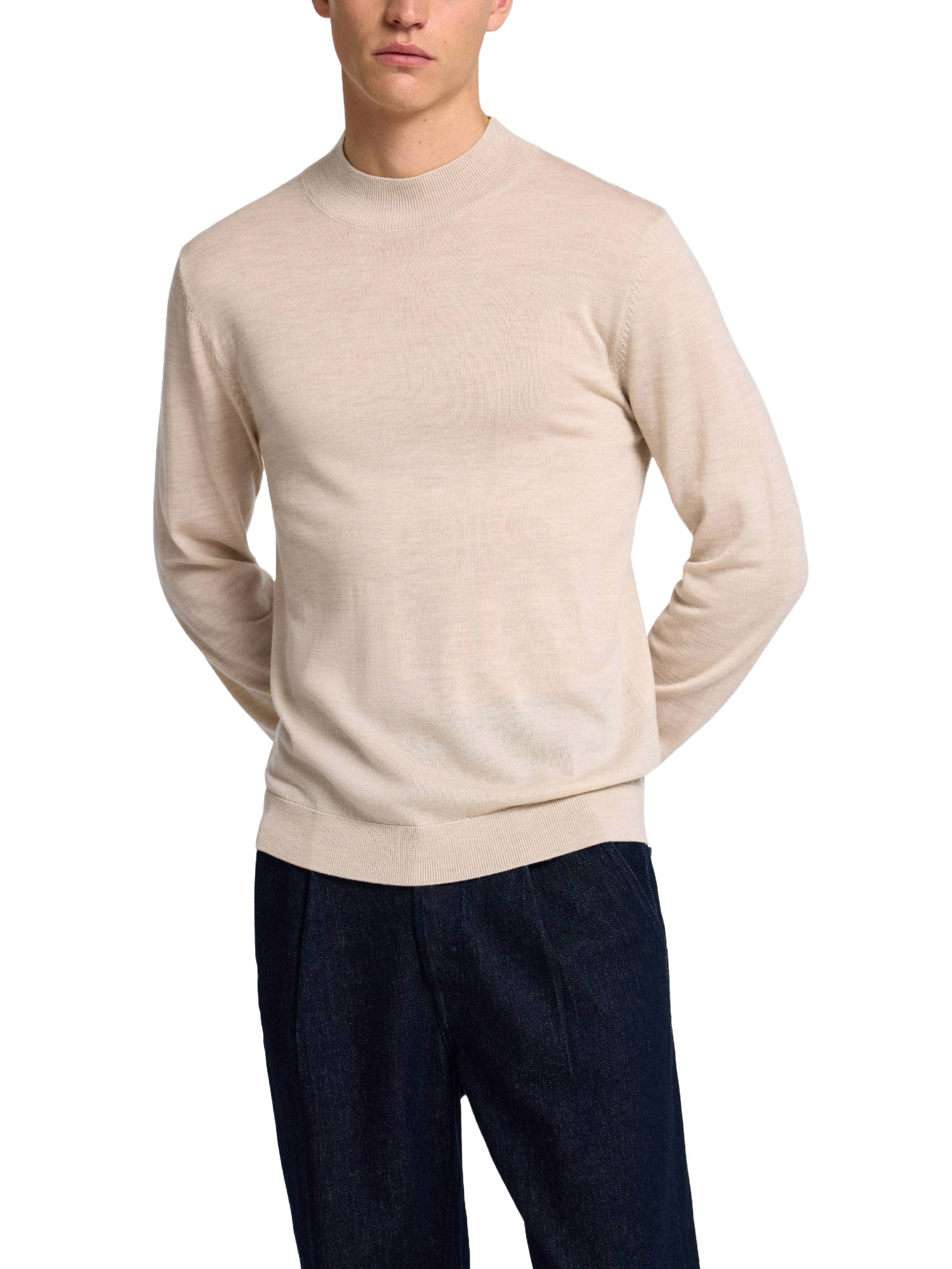 Maglioncini Avorio Selected Homme Black