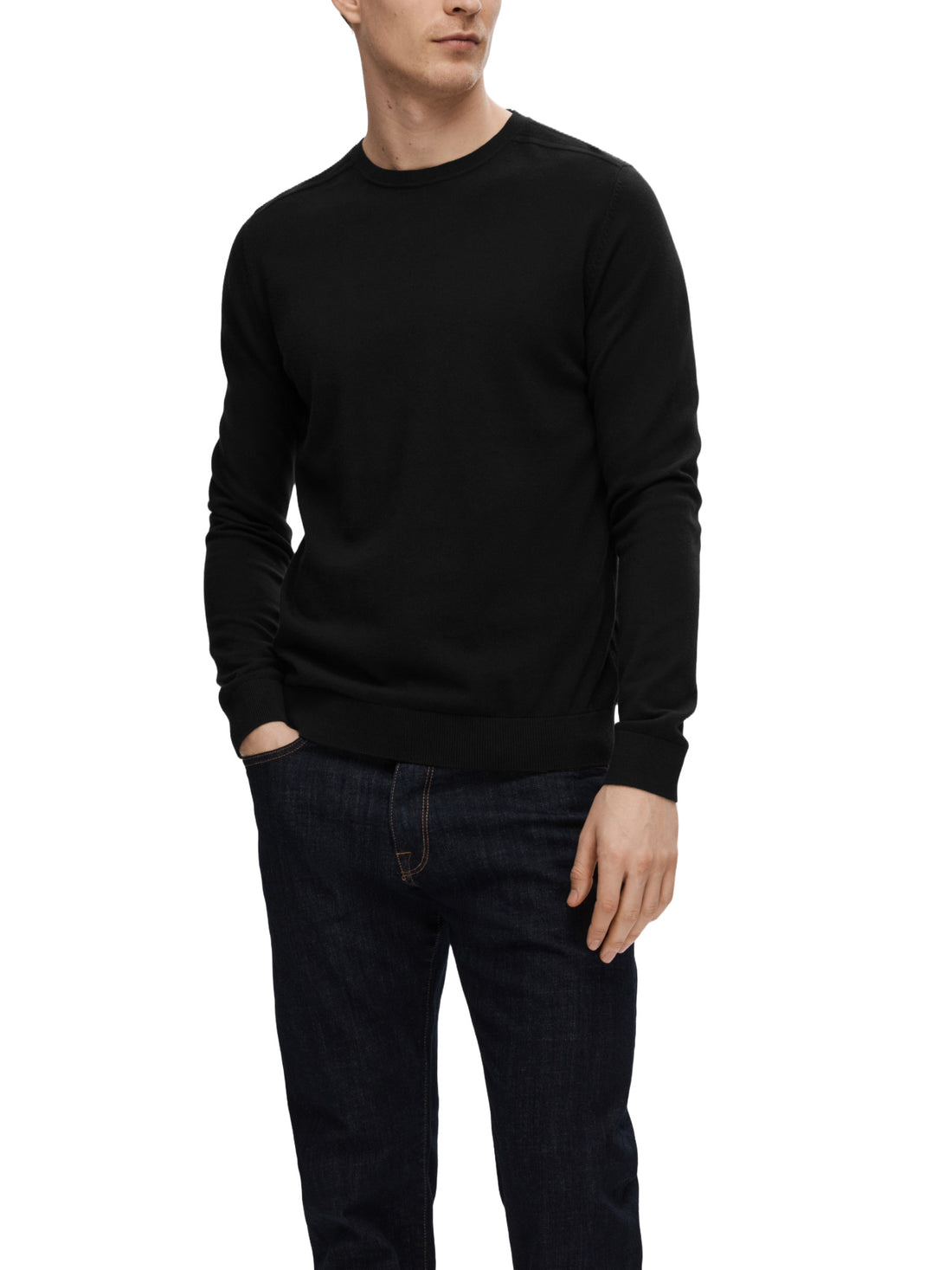 Maglioncini Nero Selected Homme Black