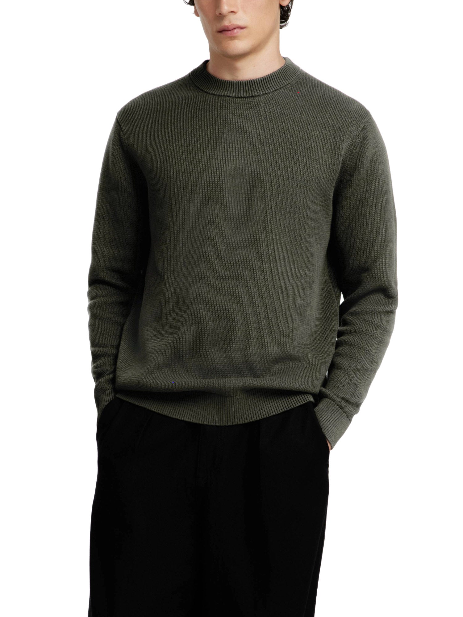 Maglioncini Verde Selected Homme Black