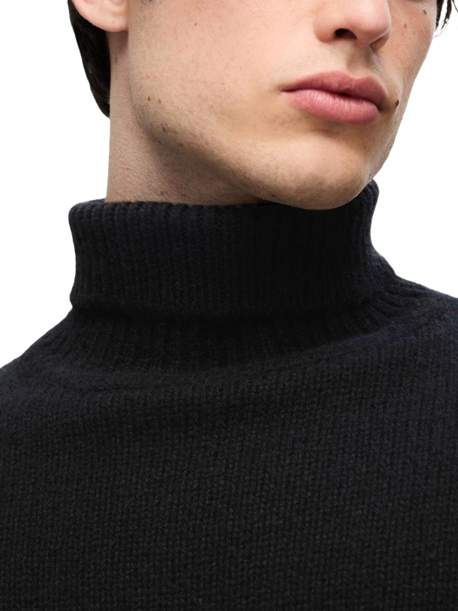 Maglie a collo alto Nero Selected Homme Black