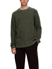 Maglioncini Verde Selected Homme Black