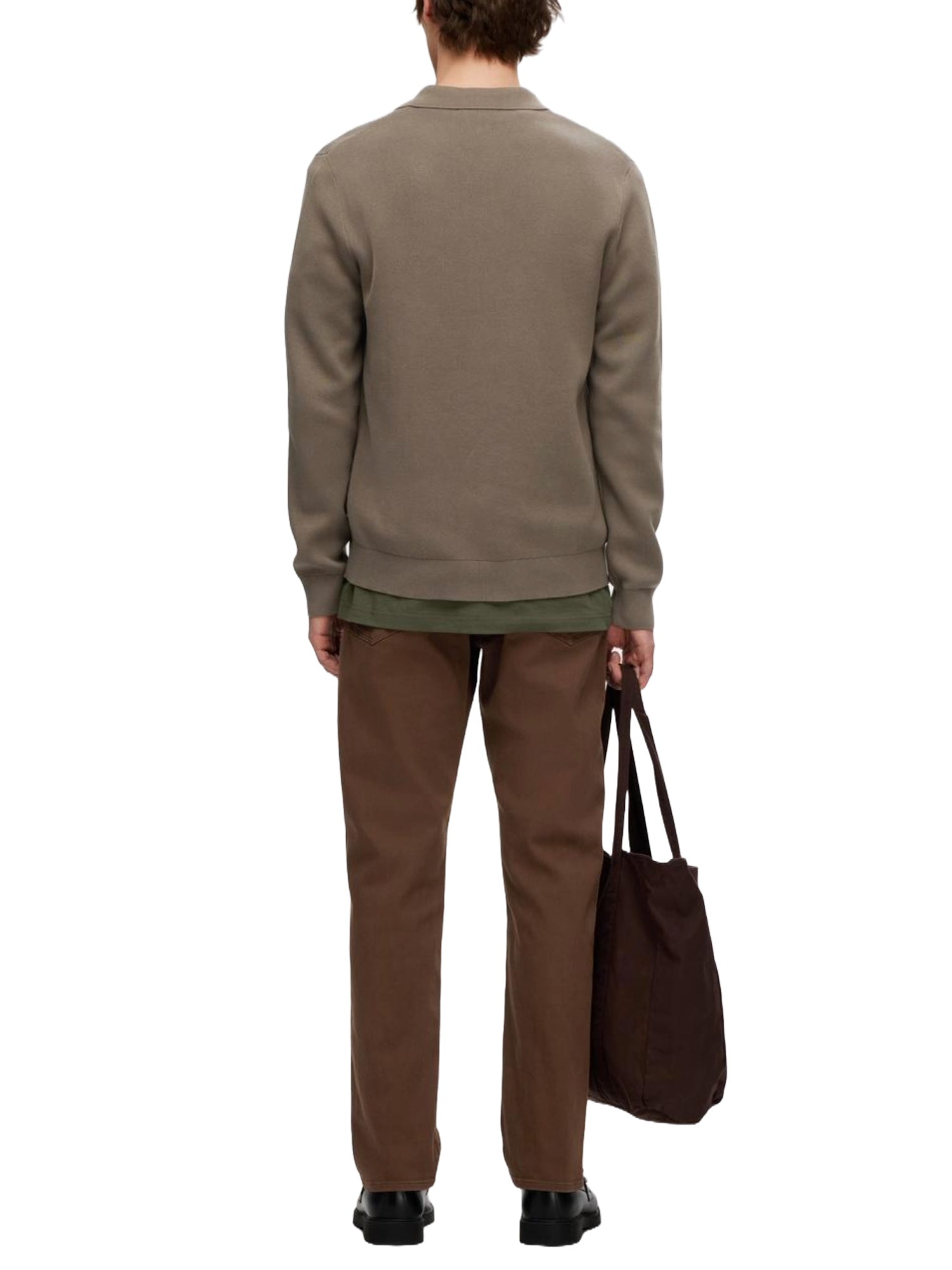 Cardigan Tortora Selected Homme Black