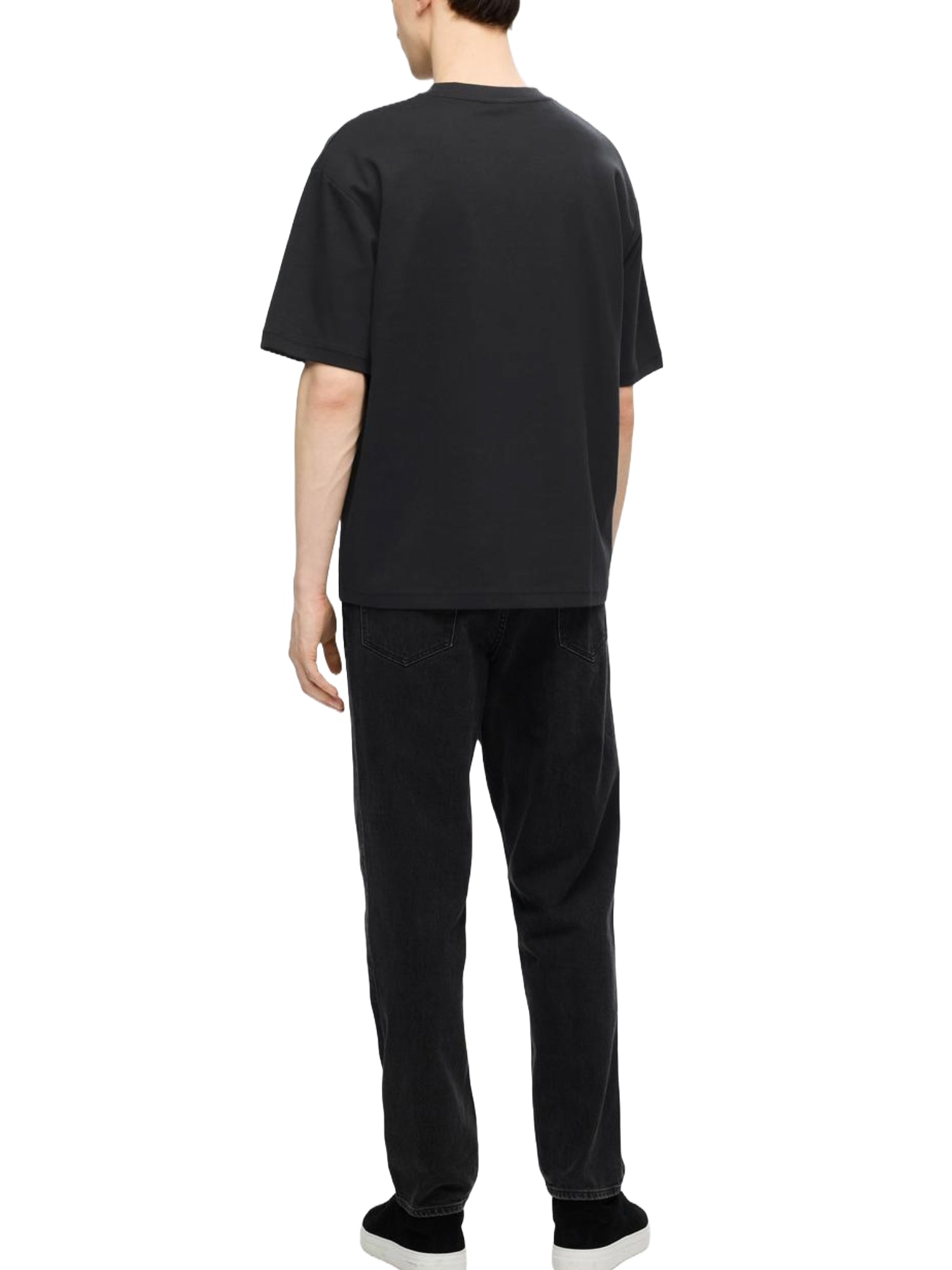 T-shirt Nero Selected Homme Black