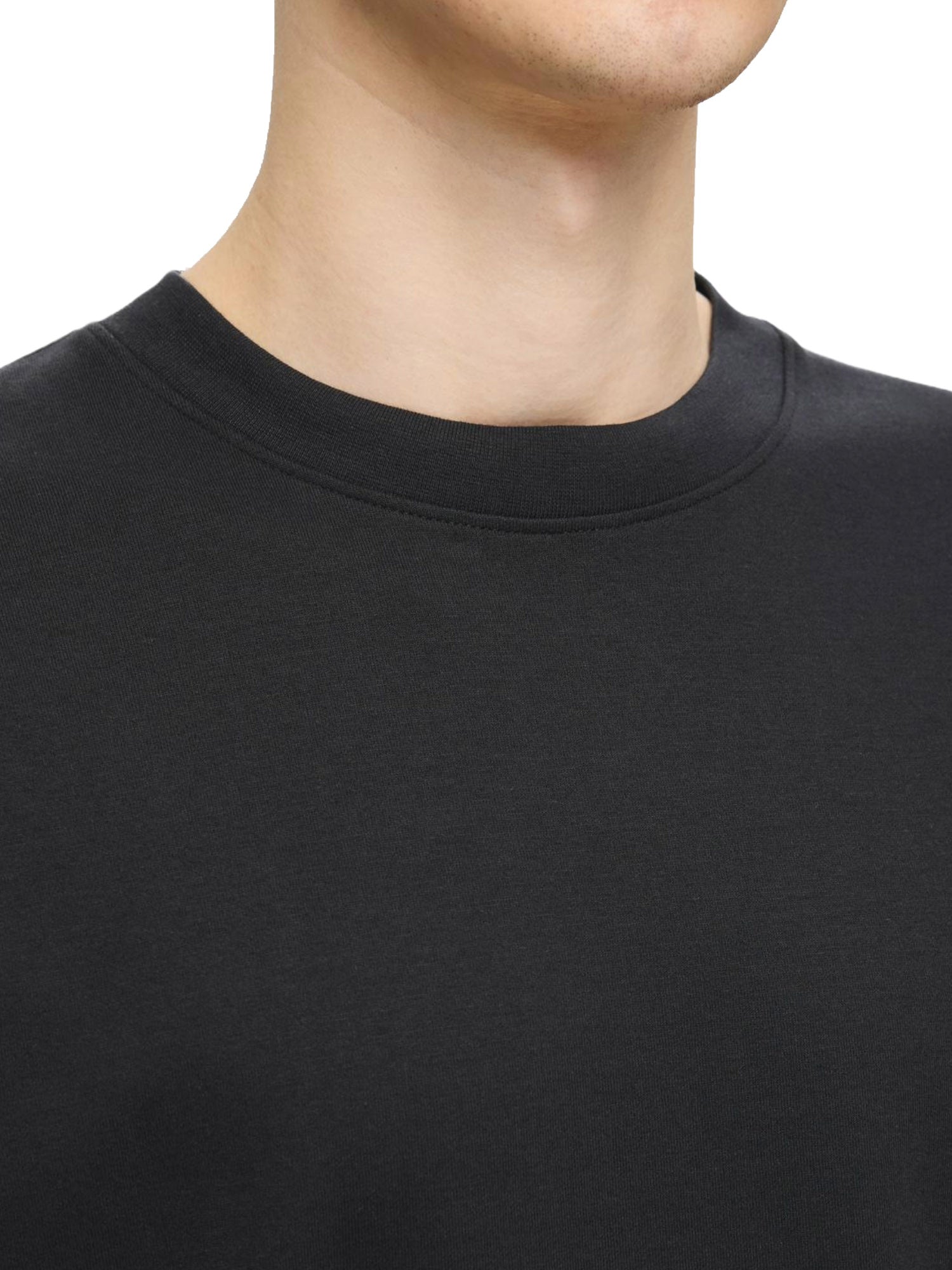 T-shirt Nero Selected Homme Black