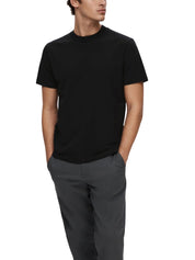 T-shirt Nero Selected Homme Black