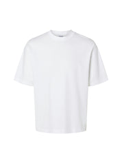 T-shirt Bianco Selected Homme Black