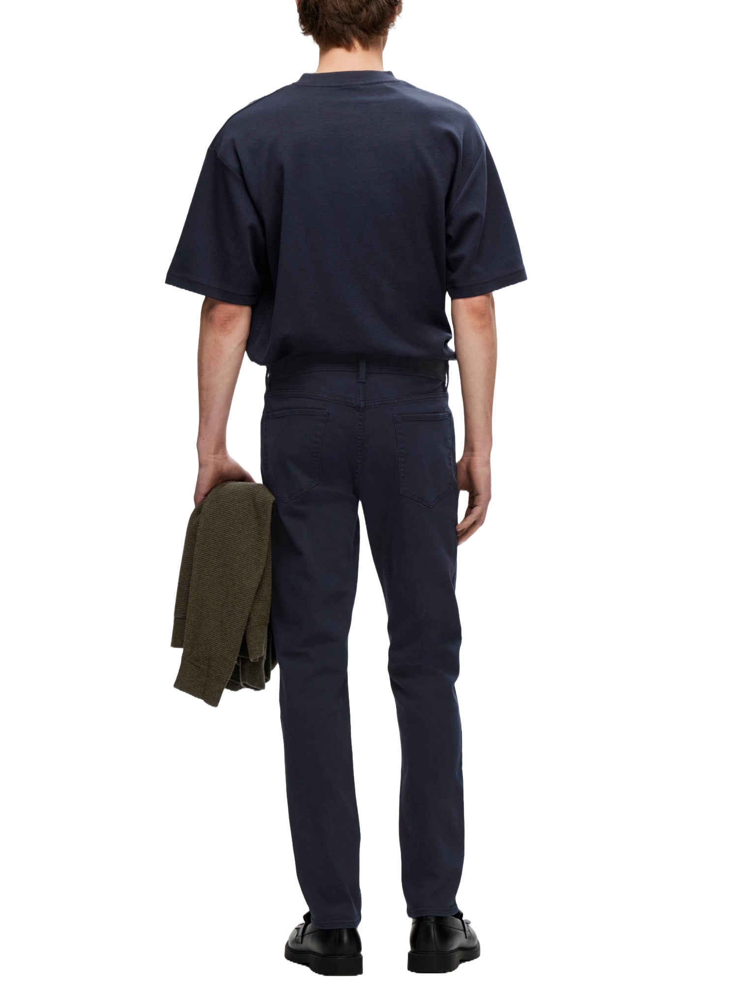 T-shirt Blu Selected Homme Black