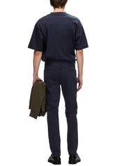 T-shirt Blu Selected Homme Black