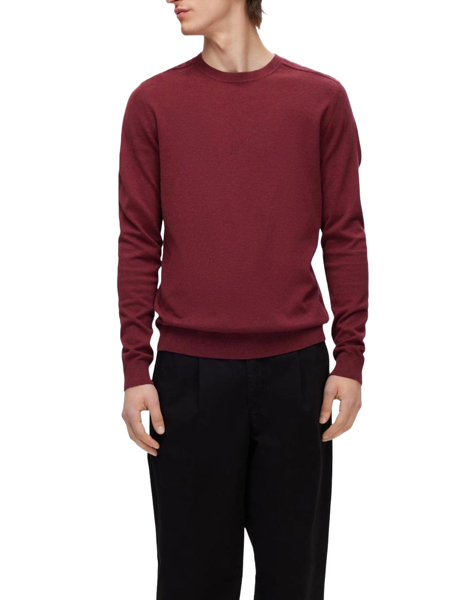 Maglioncini Bordeaux Selected Homme Black
