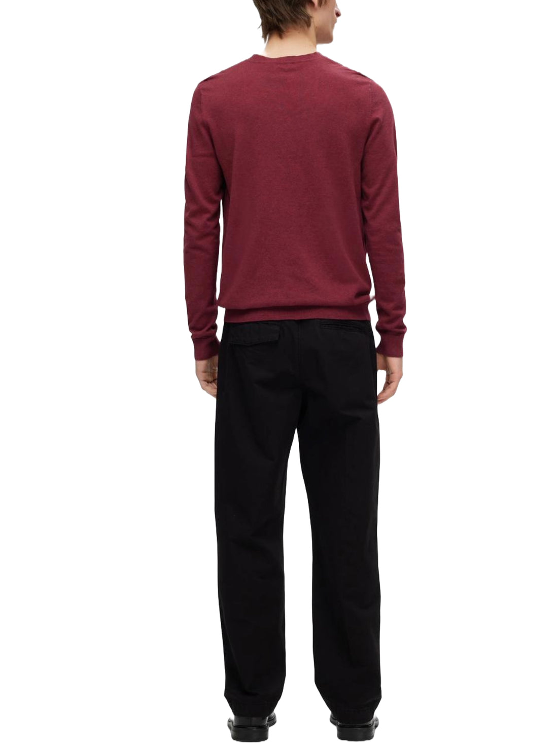 Maglioncini Bordeaux Selected Homme Black