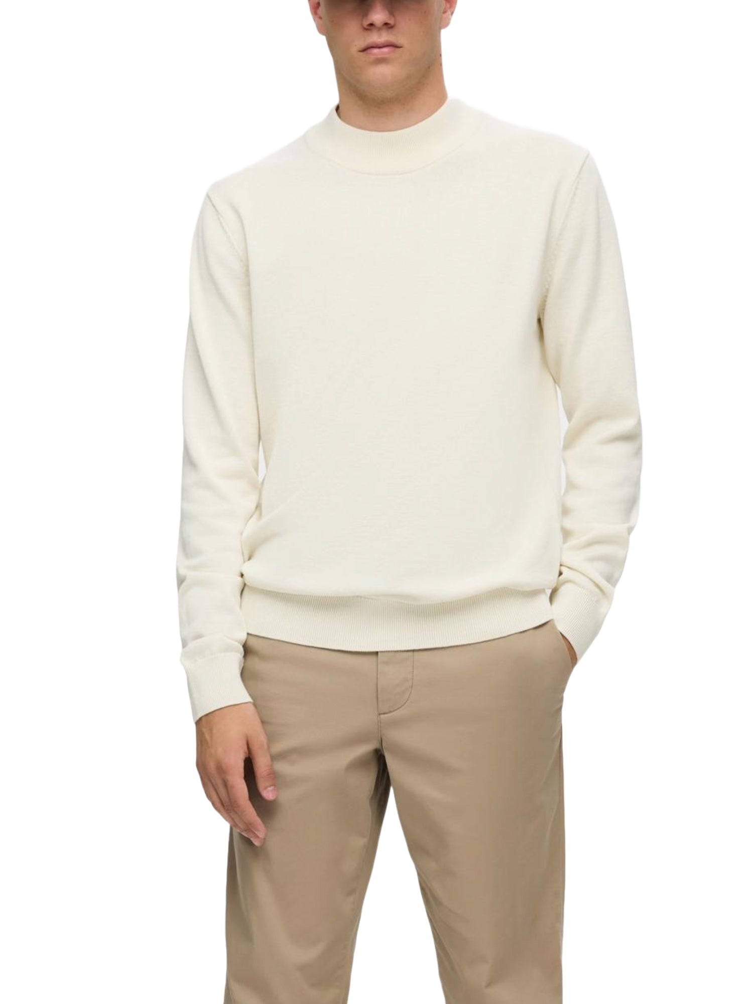 Maglioncini Avorio Selected Homme Black