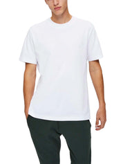 T-shirt Bianco Selected Homme Black