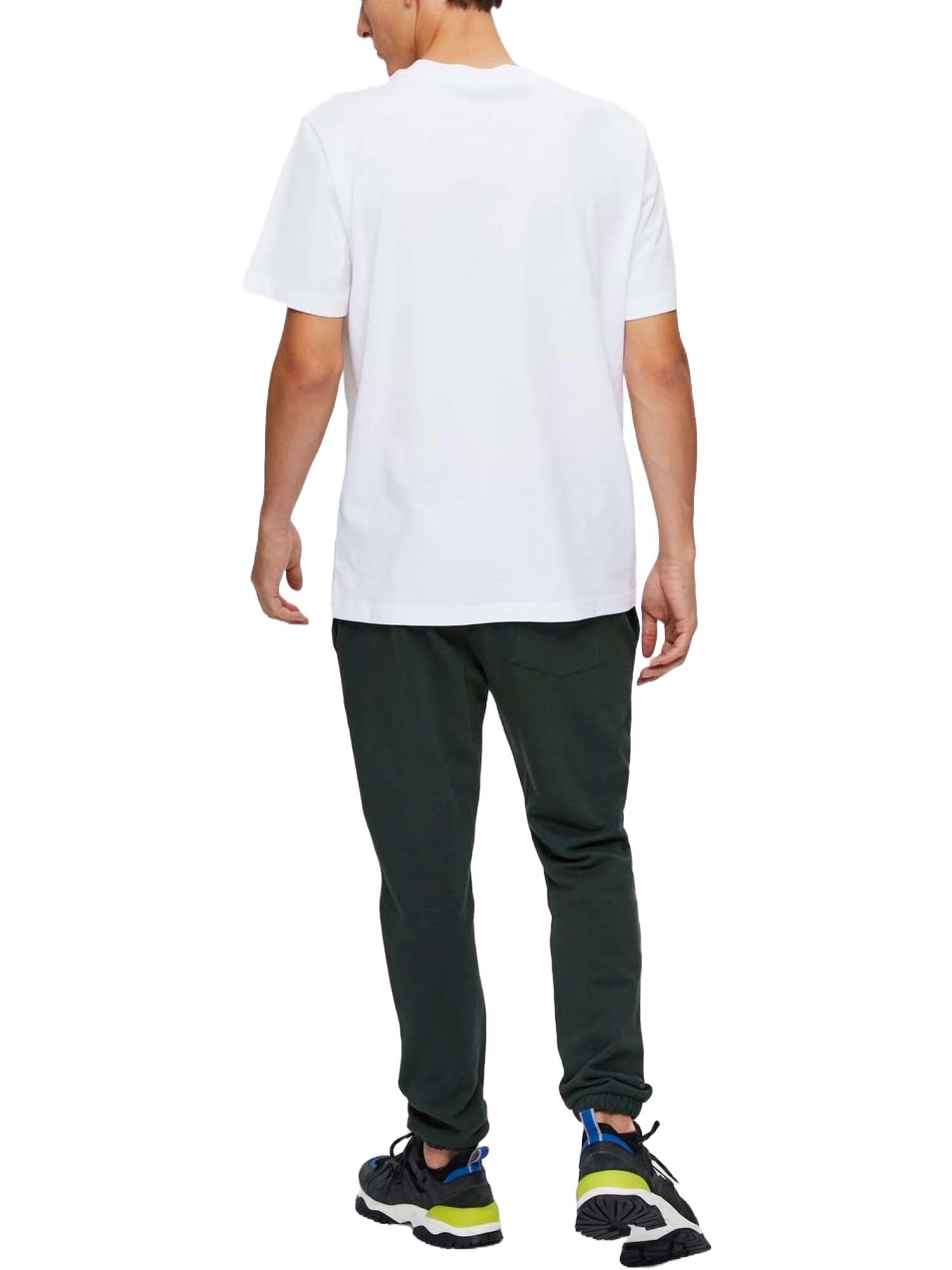 T-shirt Bianco Selected Homme Black