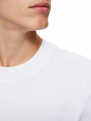 T-shirt Bianco Selected Homme Black