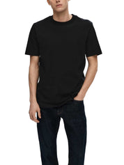 T-shirt Nero Selected Homme Black